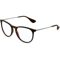 Luxottica Fashion Brillen Vertriebs GmbH Ray-Ban RB 4171 ERIKA BL Damen-Blaulichtfilterbrille ohne Sehstärke Vollrand Panto Kunststoff-Gestell, Havanna