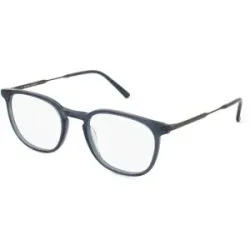 Billion Excel Optical Manufactory Co. Ltd. Fielmann BE 008 FA Herren-Brille inkl. Gläser Vollrand Panto Acetat-Gestell 52/21/150, Grau