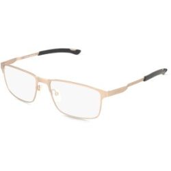 Safilo GmbH Smith CASCADE Unisex-Brille inkl. Gläser Vollrand Quadratisch Edelstahl-Gestell 58/17/145, Gold