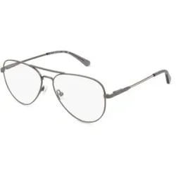 Marcolin Deutschland GmbH Gant GA3289 Unisex-Brille inkl. Gläser Vollrand Pilot Metall-Gestell 55/14/145, Grau