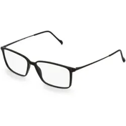 Stepper Eyewear LTD. Fielmann COMFORT 091 CL Herren-Brille inkl. Gläser Vollrand Quadratisch TR90-Gestell 53/14/140, Schwarz