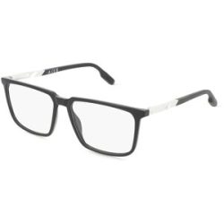 Marcolin Deutschland GmbH Adidas SP5071 Herren-Brille inkl. Gläser Vollrand Geometrisch Kunststoff-Gestell 55/15/145, Schwarz