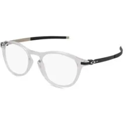 Luxottica Fashion Brillen Vertriebs GmbH Oakley OX8105 Herren-Brille inkl. Gläser Vollrand Rund Kunststoff-Gestell 50/19/140, Transparent