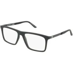 Luxottica Fashion Brillen Vertriebs GmbH Emporio Armani EA3253 Herren-Brille inkl. Gläser Vollrand Quadratisch Kunststoff-Gestell 55/17/145, Schwarz