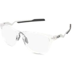 Luxottica Fashion Brillen Vertriebs GmbH Oakley OX8187 Herren-Brille inkl. Gläser Vollrand Quadratisch Kunststoff-Gestell 57/18/130, Transparent