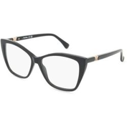 Marcolin Deutschland GmbH Max Mara MM5036 Damen-Brille inkl. Gläser Vollrand Quadratisch Acetat-Gestell 54/14/140, Schwarz