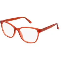 Wenzhou Ouhai Glasses Co., Ltd. Fielmann OU 061 CL GERDA Damen-Brille inkl. Gläser Vollrand Quadratisch Acetat-Gestell 53/16/140, Rot