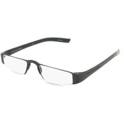 DE RIGO Vision D.A.CH. GmbH Porsche Design P8801 Unisex-Fertiglesebrille Vollrand Eckig Metall-Gestell, Schwarz