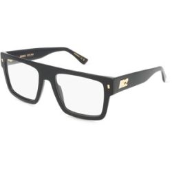 Safilo GmbH Dsquared2 D2 0147 Herren-Brille inkl. Gläser Vollrand Browline Acetat-Gestell 54/19/145, Schwarz