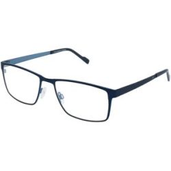 Eschenbach Optik GmbH Titanflex 820773 Herren-Brille inkl. Gläser Vollrand Quadratisch Titan-Gestell 57/18/140, Blau