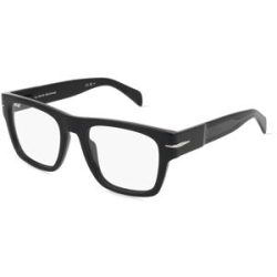 Safilo SpA David Beckham DB 7020/BOLD Herren-Brille inkl. Gläser Vollrand Quadratisch Acetat-Gestell 54/19/145, Schwarz