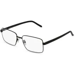 Xiamen Careyou Optical Co., Ltd Fielmann CY 017 FLEX CL Herren-Brille inkl. Gläser Vollrand Quadratisch Edelstahl-Gestell 57/17/140, Schwarz