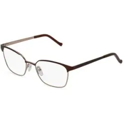 C&S CO. LTD. Fielmann ABC 055 FLEX FA Damen-Brille inkl. Gläser Vollrand Quadratisch Edelstahl-Gestell 52/17/130, Braun