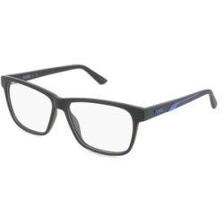 Kering Eyewear Spa Puma PU0470O Unisex-Brille inkl. Gläser Vollrand Quadratisch Kunststoff-Gestell 57/14/145, Schwarz