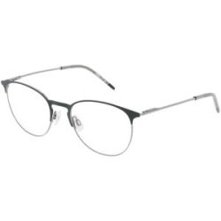 Safilo GmbH Hugo HG 1408 Herren-Brille inkl. Gläser Vollrand Panto Edelstahl-Gestell 52/19/145, Grün