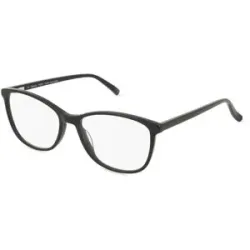 C&S CO. LTD. Fielmann ABC 081 FLEX CL VALERIA Damen-Brille inkl. Gläser Vollrand Quadratisch Acetat-Gestell 53/16/135, Schwarz