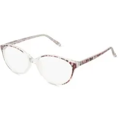 Zhangzhou Agilton Optical Co., Ltd. Fielmann MC 612 CL Damen-Brille inkl. Gläser Vollrand Oval Propionat-Gestell 54/15/140, Transparent