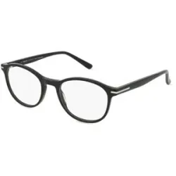 Wenzhou Olive Optical Co., Ltd Fielmann OL 020 CL Unisex-Brille inkl. Gläser Vollrand Panto Acetat-Gestell 51/20/145, Schwarz