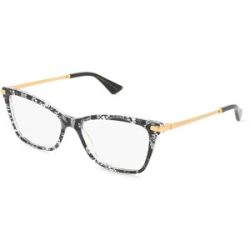 Luxottica Fashion Brillen Vertriebs GmbH Dolce&Gabbana DG3393 Damen-Brille inkl. Gläser Vollrand Panto Acetat-Gestell 56/16/145, Schwarz