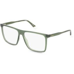 Safilo GmbH Polaroid PLDD589 Herren-Brille inkl. Gläser Vollrand Browline Kunststoff-Gestell 57/15/145, Grün