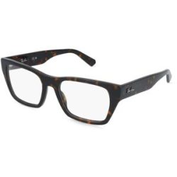 Luxottica Fashion Brillen Vertriebs GmbH Ray-Ban 0RX5448 Unisex-Brille inkl. Gläser Vollrand Geometrisch Acetat-Gestell 55/19/145, Havanna