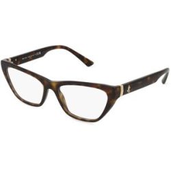 Luxottica Fashion Brillen Vertriebs GmbH Jimmy Choo 0JC3014 Damen-Brille inkl. Gläser Vollrand Cat Eye Acetat-Gestell 54/16/140, Havanna