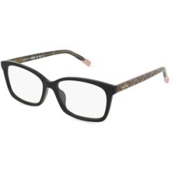 Safilo GmbH Missoni 0150/G Damen-Brille inkl. Gläser Vollrand Quadratisch Acetat-Gestell 54/15/145, Schwarz