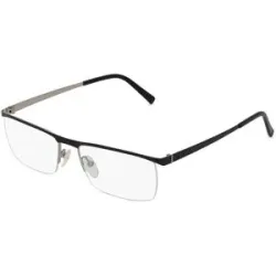 Suncute Industries Co., Ltd. Fielmann MC 545 CL Herren-Brille inkl. Gläser Halbrand Quadratisch Edelstahl-Gestell 54/17/140, Blau