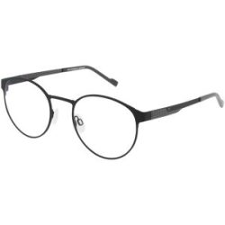 Eschenbach Optik GmbH Titanflex 822021 Herren-Brille inkl. Gläser Vollrand Panto Metall-Gestell 52/22/145, Schwarz