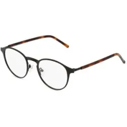 Wenzhou Bada Optical Co. , LTD Fielmann BD 419 CL Unisex-Brille inkl. Gläser Vollrand Panto Edelstahl-Gestell 50/21/145, Schwarz