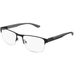 Marchon Germany GmbH Calvin Klein CK21304 Herren-Brille inkl. Gläser Halbrand Quadratisch Metall-Gestell 54/19/145, Schwarz