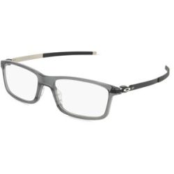 Luxottica Fashion Brillen Vertriebs GmbH Oakley OX8050 Herren-Brille inkl. Gläser Vollrand Quadratisch Kunststoff-Gestell 55/18/140, Grau