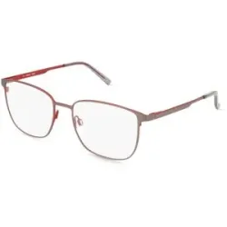 C&S CO. LTD. Fielmann ABC 104 FLEX CL PIERRE Herren-Brille inkl. Gläser Vollrand Quadratisch Edelstahl-Gestell 54/18/140, Grau