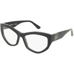 Marchon Germany GmbH Karl Lagerfeld KL6211 Damen-Brille inkl. Gläser Vollrand Cat Eye Acetat-Gestell 55/17/140, Schwarz