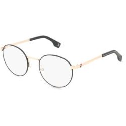 DE RIGO Vision D.A.CH. GmbH Fila VFI717 Unisex-Brille inkl. Gläser Vollrand Panto Edelstahl-Gestell 50/21/140, Schwarz