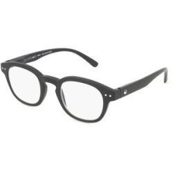 Optim OKIDOKI JIMMY Reader Unisex-Fertiglesebrille Vollrand Panto Kunststoff-Gestell, Schwarz