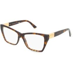 Luxottica Fashion Brillen Vertriebs GmbH Jimmy Choo JC3028 Damen-Brille inkl. Gläser Vollrand Cat Eye Acetat-Gestell 54/16/140, Havanna