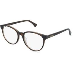 Luxottica Fashion Brillen Vertriebs GmbH Ralph 0RA7188U Damen-Brille inkl. Gläser Vollrand Rund Acetat-Gestell 54/18/145, Havanna