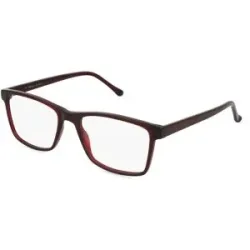 Wenzhou Bada Optical Co. , LTD Fielmann BD 544 CL Herren-Brille inkl. Gläser Vollrand Quadratisch Propionat-Gestell 56/19/145, Rot