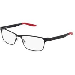 Marchon Germany GmbH Nike 8130 Unisex-Brille inkl. Gläser Vollrand Quadratisch Metall-Gestell 54/16/140, Schwarz