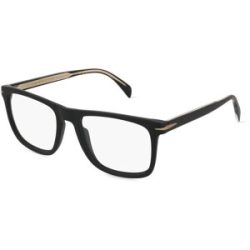 Safilo SpA David Beckham DB 7115 Herren-Brille inkl. Gläser Vollrand Quadratisch Kunststoff-Gestell 54/19/145, Schwarz