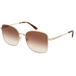 Marchon Germany GmbH Calvin Klein CK23100S Unisex-Sonnenbrille Vollrand Quadratisch Metall-Gestell, Gold