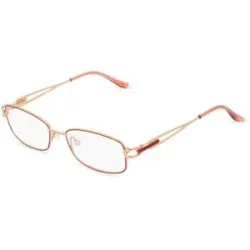 Wenzhou Bada Optical Co. , LTD Fielmann BD 517 FLEX CL Damen-Brille inkl. Gläser Vollrand Quadratisch Metall-Gestell 50/17/130, Gold