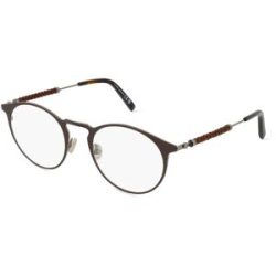 Marcolin Deutschland GmbH Tod's TO5294 Unisex-Brille inkl. Gläser Vollrand Rund Metall-Gestell 50/22/145, Braun