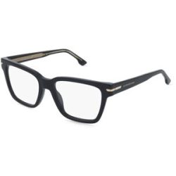 Safilo GmbH Victoria Beckham VB 1010 Damen-Brille inkl. Gläser Vollrand Quadratisch Acetat-Gestell 52/17/140, Schwarz