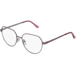 C&S CO. LTD. Fielmann ABC 054 FLEX CL Damen-Brille inkl. Gläser Vollrand Panto Edelstahl-Gestell 53/16/135, Grau