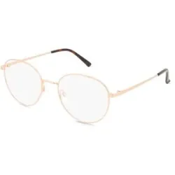 Wenzhou Bada Optical Co. , LTD Fielmann BD 600 CL BO Unisex-Brille inkl. Gläser Vollrand Panto Edelstahl-Gestell 46/20/135, Pink