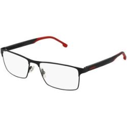 Safilo SpA Carrera 8863 Herren-Brille inkl. Gläser Vollrand Quadratisch Metall-Gestell 58/17/145, Schwarz