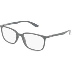 Luxottica Fashion Brillen Vertriebs GmbH Ray-Ban RX7208 Unisex-Brille inkl. Gläser Vollrand Quadratisch Acetat-Gestell 54/18/145, Grau