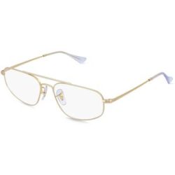 Luxottica Fashion Brillen Vertriebs GmbH Ray-Ban RX6550 Unisex-Brille inkl. Gläser Vollrand Geometrisch Metall-Gestell 54/16/140, Gold